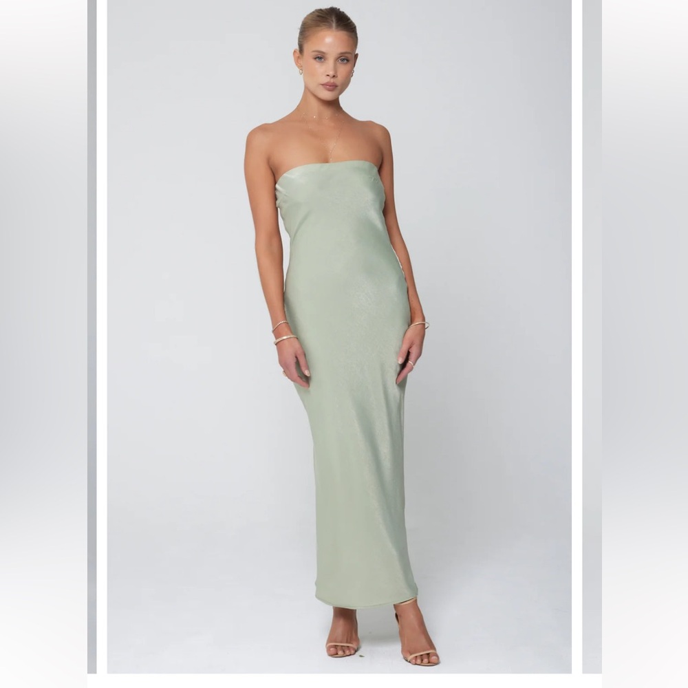 Resa Anna Slip Dress in Sage - Brand New - Green Slip Dress